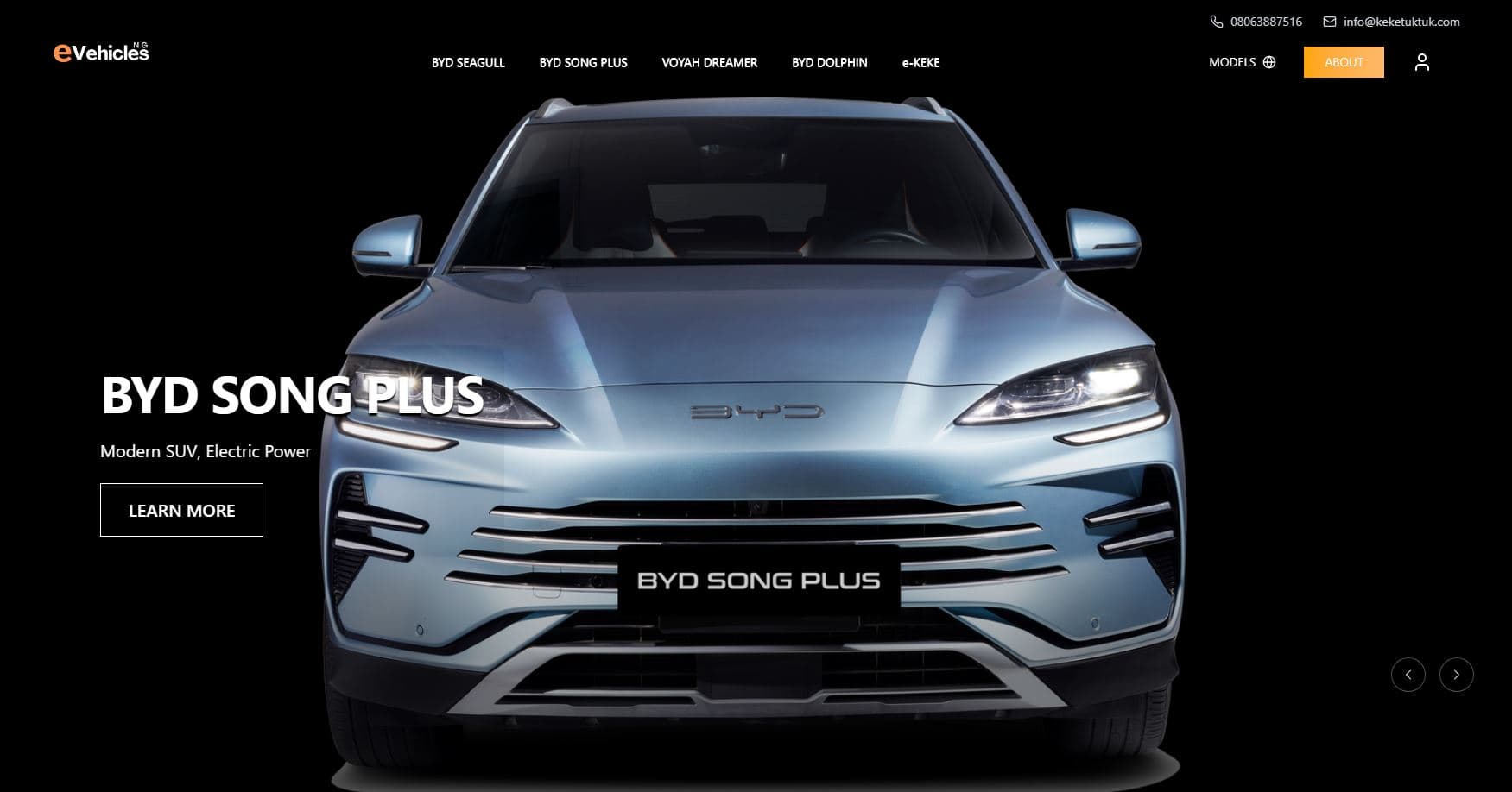 eVehicles NG Web App