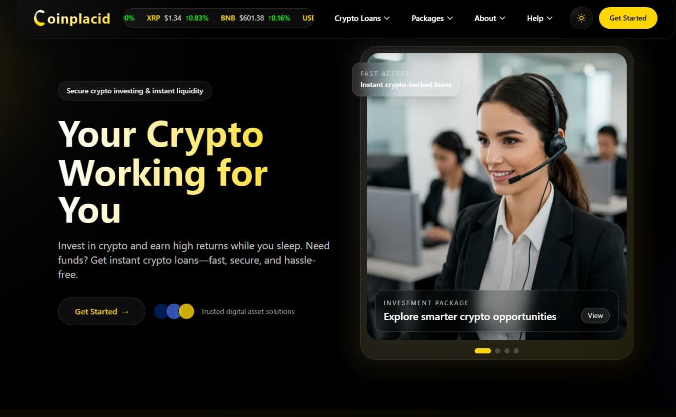 Coinplacid Crypto Investment Platform