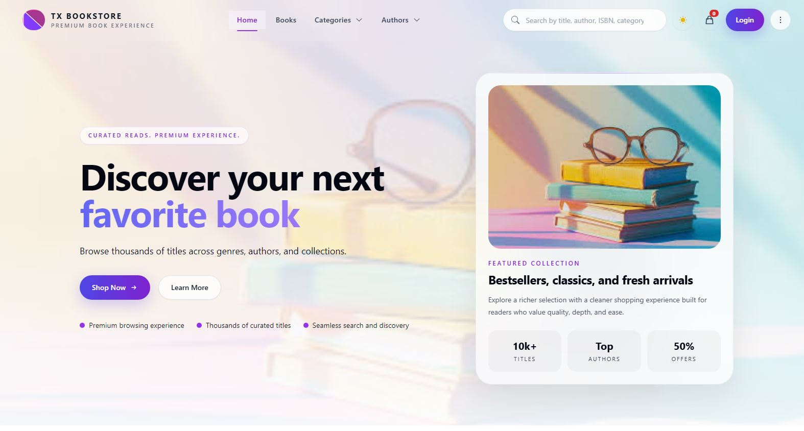 TX Bookstore Platform